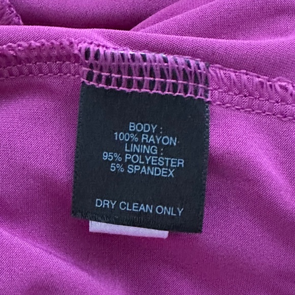 White House Black Market Purple Striped Top Short Flutter Sleeves - Picture 7 of 7